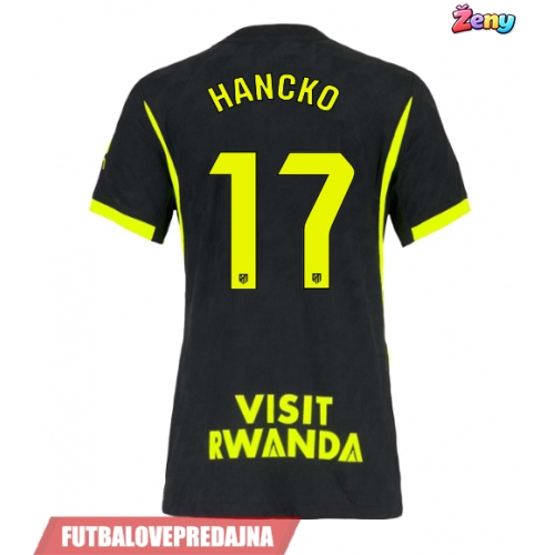Lacne Ženy Futbalové dres Atletico Madrid David Hancko #17 2026-27 Krátky Rukáv - Preč